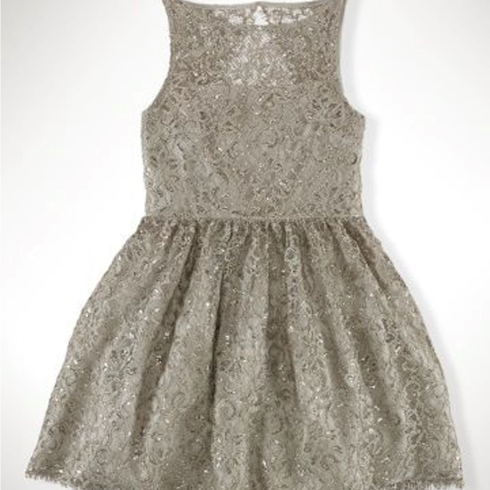 Ralph Lauren Lace Dress Metallic size 12